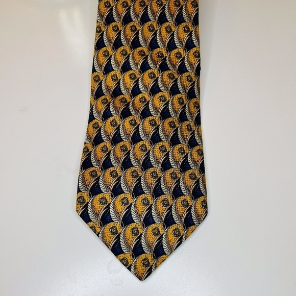 Christian Dior Monsieur Tie Navy and Gold Tone - Picture 6 of 6